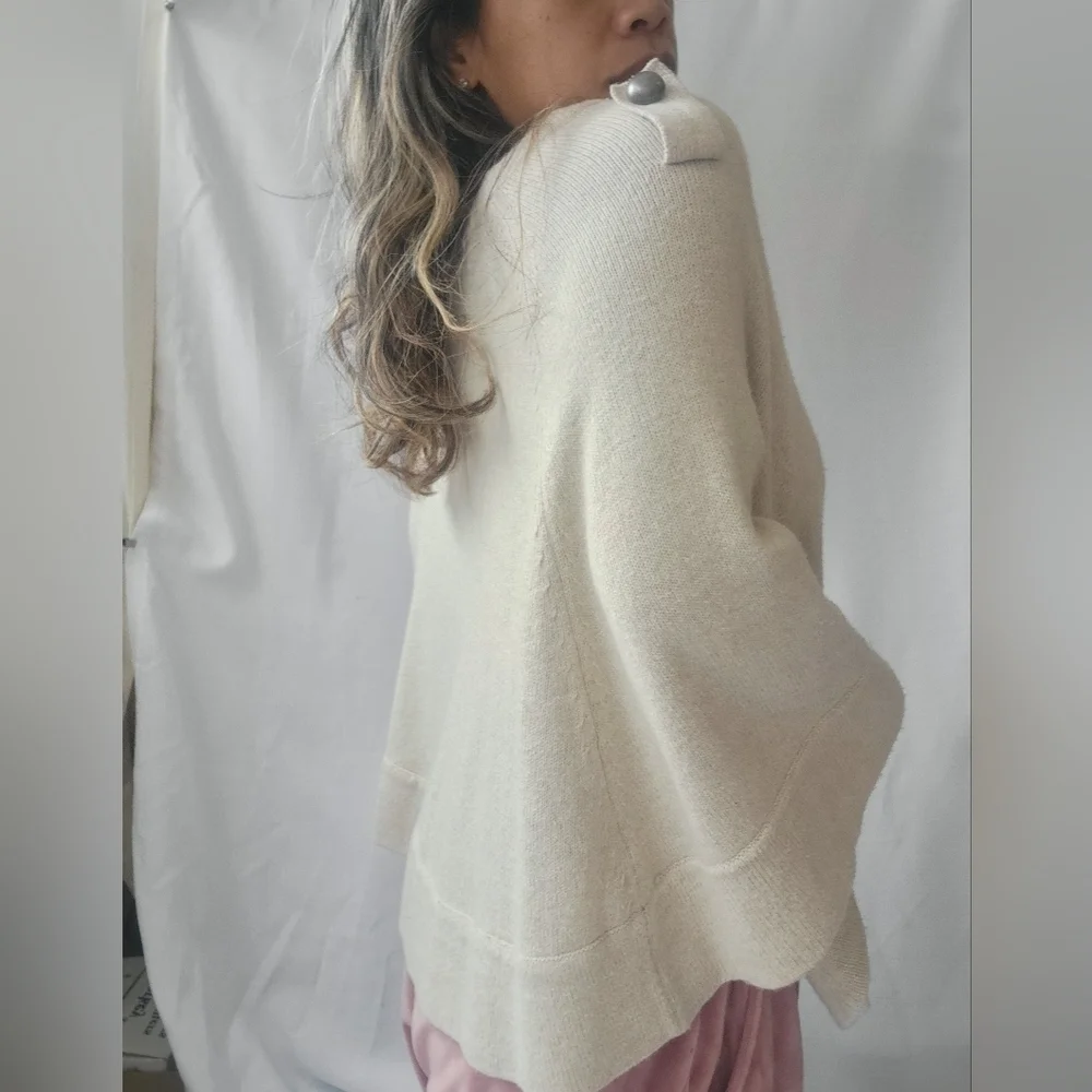 WOOL Blend Boho Festival Poncho - Picture 15 of 16